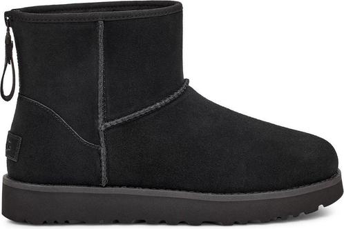 UGG - maat 37- Classic Mini Logo Zip Dames Laarzen - Black, Kleding | Dames, Schoenen, Verzenden