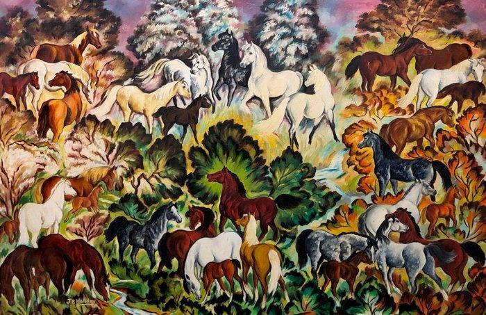 European school (1960s), After Walter Thomas Foster -, Antiek en Kunst, Kunst | Schilderijen | Klassiek