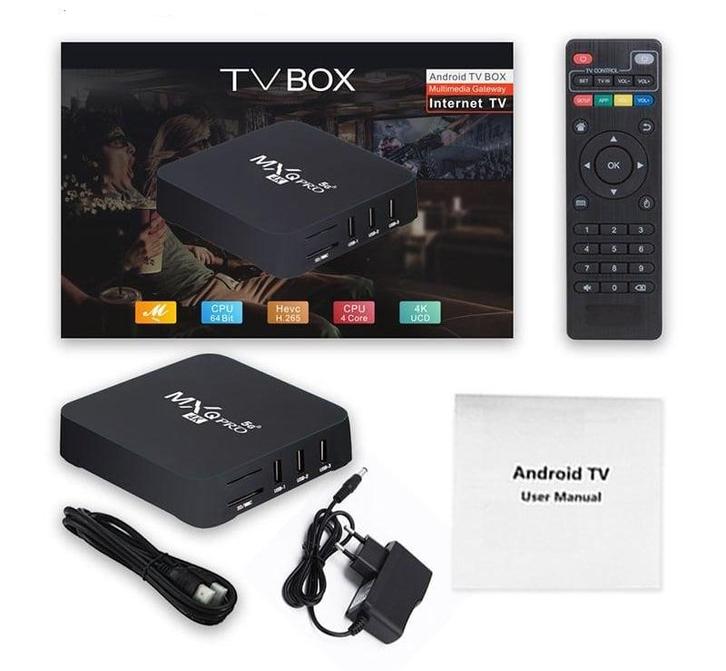 MXQ PRO Android 13 tv box mediaspeler IPTV +5G smart 4K 1/8G, Audio, Tv en Foto, Mediaspelers, Nieuw, Verzenden