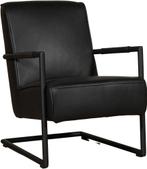 Leren fauteuil met sledepoot - Echt leer, Industrieel, Comfo, Nieuw, Ophalen of Verzenden, Industrieel, 50 tot 75 cm