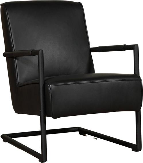 Leren fauteuil met sledepoot - Echt leer, Industrieel, Comfo, Huis en Inrichting, Fauteuils, 50 tot 75 cm, 75 tot 100 cm, Nieuw