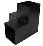 Starx paalverbinder 3-weg hoekmodel 120x120 mm zwart, Ophalen of Verzenden, Nieuw