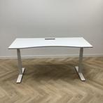 Kinnarps P-serie,  Elektrisch zit-sta bureau, 180x80 cm, wit, Huis en Inrichting, Ophalen of Verzenden, In hoogte verstelbaar