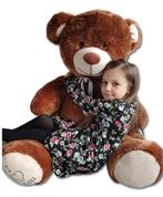 Gigantische grote teddybeer - 75 x 85cm - bruin, Ophalen of Verzenden, Nieuw