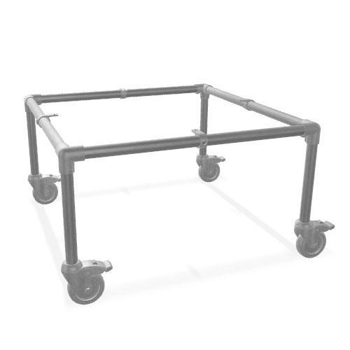 Bijzettafel Gerlos | Staal 26.9 mm | Wiel | DIY | Bezorgen e, Huis en Inrichting, Tafels | Salontafels, Ophalen of Verzenden