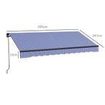 TRUUSK Zonnescherm, Terrasscherm, Inclusief Handslinger, Wee, Verzenden, Nieuw