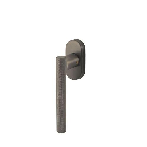 Raamkruk draaikiep Mila ovaal - PVD gun metal, Doe-het-zelf en Verbouw, Hang- en Sluitwerk, Nieuw, Verzenden