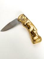 24K gold plated hunting collectors knife - Majestic 10, Antiek en Kunst