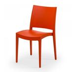Stapelstoel Jade | Polypropyleen | Oranje | 4 stuks, Verzenden, Nieuw in verpakking