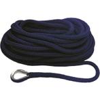 16mm x 12m Landvast met Oog Deluxe Blauw Polyester, Watersport en Boten, Ophalen of Verzenden, Nieuw