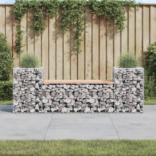 vidaXL Tuinbank schanskorfontwerp 183x41x60,5 cm massief, Tuin en Terras, Tuinbanken, Nieuw, Verzenden