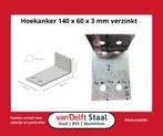 Hoekanker 140 x 60 x 3 mm verzinkt gebruikt € 1,75 p/st, Gebruikt, 100 tot 250 mm, Overige typen