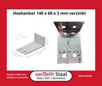 Hoekanker 140 x 60 x 3 mm verzinkt gebruikt € 1,75 p/st, Doe-het-zelf en Verbouw, Gebruikt, 100 tot 250 mm, Overige typen