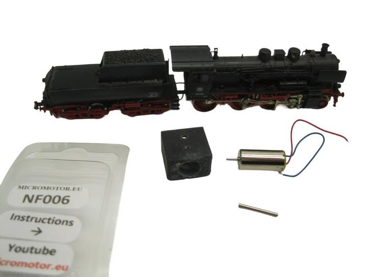 micromotor nf006G ombouwset voor Fleischmann BR38, Hobby en Vrije tijd, Modeltreinen | N-Spoor, Gelijkstroom, Overige typen, Nieuw