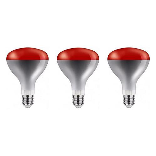 Asalite Infrarood Warmtelamp Rood R125 E27 - 100W - Rode, Huis en Inrichting, Lampen | Losse lampen, Nieuw, Verzenden