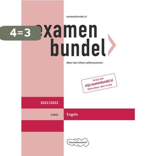 Examenbundel Engels vwo 2021/2022 9789006491647, Boeken, Schoolboeken, Zo goed als nieuw, Verzenden