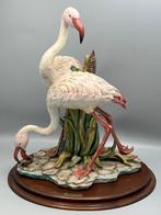 Capodimonte, Viertasca - Beeld, Flamingos - 47 cm - Biscuit