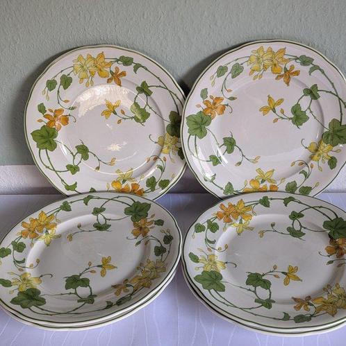 Villeroy & Boch - Eetservies voor 6 (6) - Geranium -, Antiek en Kunst, Antiek | Meubels | Tafels