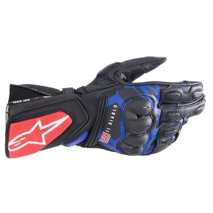 Alpinestars FQ20 SP-8 V3 Monster Zwart Blauw Felrood Groen, Motoren, Kleding | Motorkleding, Heren, Nieuw met kaartje, Handschoenen