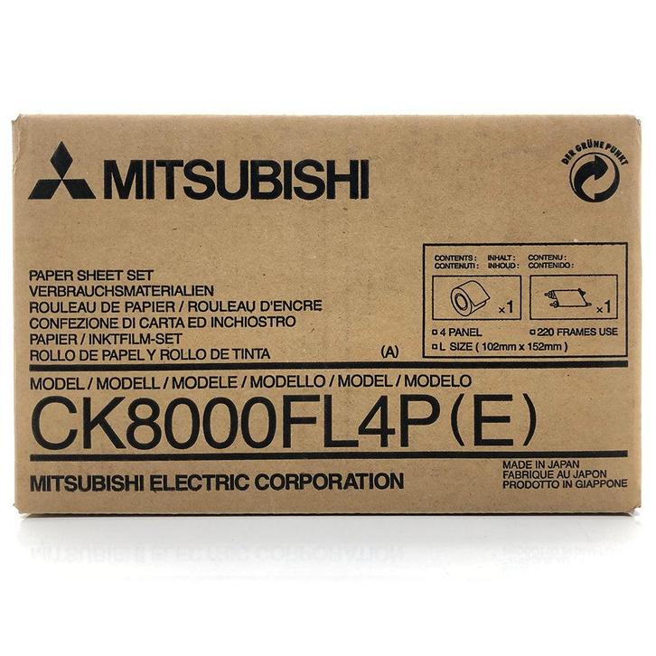 Mitsubishi CK8000FL4P Printset – Fotopapier en Kleurfolie vo, Audio, Tv en Foto, Fotografie | Fotostudio en Toebehoren, Nieuw