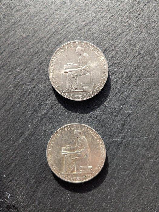 Portugal. Republic. 20 Escudos (2 moedas) 1953 (Zonder, Postzegels en Munten, Munten | Europa | Niet-Euromunten
