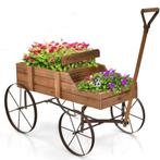 Bloemenstandaard Houten Trolley Bloembak Plantenstandaard vo