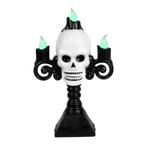 Halloween Led-Kandelaar Schedel 16cm, Verzenden, Nieuw