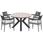 Garden Impressions Tineo tuinset 5-delig - Tulli tuintafel, Verzenden, Nieuw