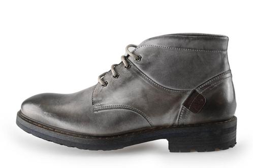 Poelman Veterschoenen in maat 41 Grijs | 10% extra korting, Kleding | Heren, Schoenen, Overige kleuren, Zo goed als nieuw, Veterschoenen
