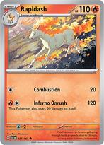 Rapidash 027/162 reverse holo Temporal forces, Ophalen of Verzenden, Nieuw, Losse kaart, Foil