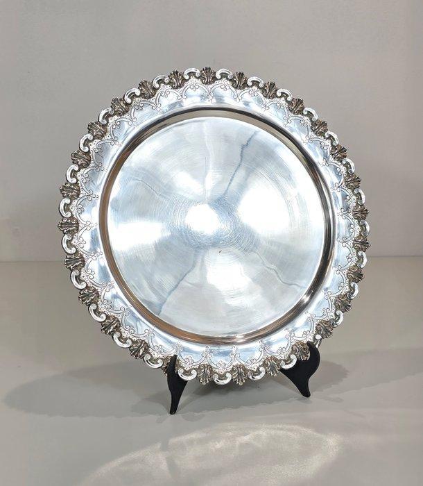 Portuguese silversmith - Presenteerblad - Silver Salver (31, Antiek en Kunst, Antiek | Goud en Zilver
