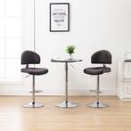 vidaXL Barstoelen 2 st kunstleer bruin, Huis en Inrichting, Barkrukken, Verzenden, Nieuw