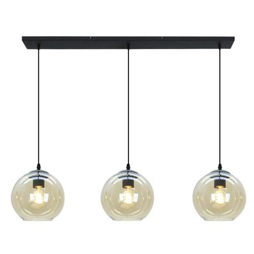 Design hanglamp amber, Giada, Huis en Inrichting, Lampen | Hanglampen, Nieuw, Glas, 75 cm of meer, Ophalen of Verzenden