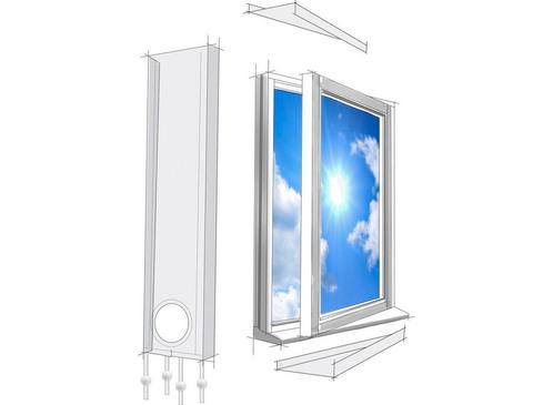 Lifetime Air Raamafdichtingskit Mobiele Airco - Raam en Deur, Witgoed en Apparatuur, Airco's, Nieuw, Verzenden