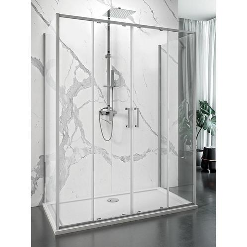 Douchecabine Lacus Stromboli Evo Aluminium profiel Chroom, Doe-het-zelf en Verbouw, Sanitair, Douche, Nieuw, Chroom, Ophalen of Verzenden