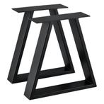 Stalen A /2 tafelpoot set van 2 meubelpoot 40x10x40 cm zwart, Huis en Inrichting, Tafelonderdelen, Verzenden, Nieuw