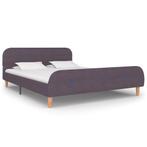 vidaXL Bedframe zonder matras stof taupe 135x190 cm, Verzenden, 190 cm of minder, Overige maten, Stof
