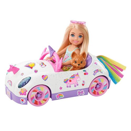 Barbie Chelsea Pop & Auto (Barbie Poppen, Poppen), Kinderen en Baby's, Speelgoed | Poppen, Barbie, Nieuw, Ophalen of Verzenden