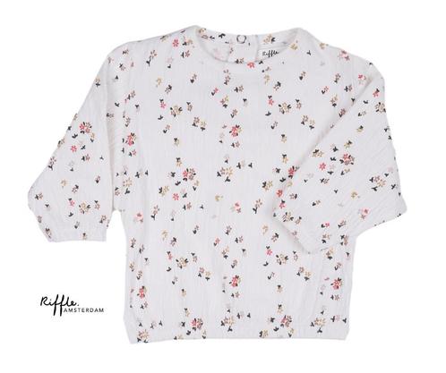 Shirt - lange mouwen - gebloemd - maten: 50, 56, 62, 68,, Kinderen en Baby's, Kinderkleding | Overige, Nieuw, Verzenden