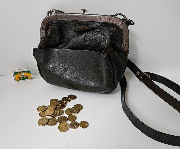 Antieke Treinconducteurs tas - Werkgereedschap, Antiek en Kunst, Antiek | Wandborden en Tegels