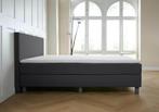 ACTIE! Boxspring Florence 140 200 Antraciet, Verzenden, Nieuw, 140 cm, Twijfelaar