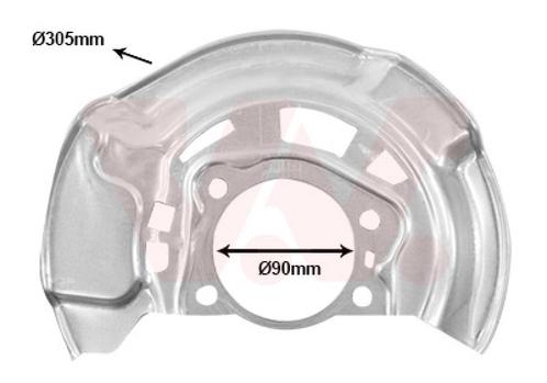 REMSCHIJF BESCHERMER VOOR TOYOTA AVENSIS T27 2008-2012, Auto-onderdelen, Remmen en Aandrijving, Nieuw, Ophalen of Verzenden