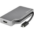 StarTech.com USB-C 4-in-1 multiport video adapter aluminium, Ophalen of Verzenden, Zo goed als nieuw