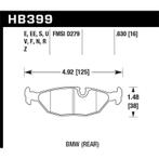 Hawk BMW Motorsport 16mm Thick DTC-60 Rear Race Brake Pads -, Auto-onderdelen, Ophalen of Verzenden, Nieuw