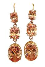 Zonder minimumprijs - Oorbellen - 9 kt. Geel goud, Zilver, Nieuw