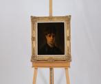 Eúgène Smits (1826-1912) - Portret van een jonge vrouw, Antiek en Kunst, Kunst | Schilderijen | Klassiek