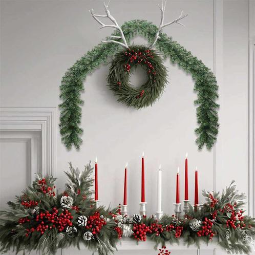 vidaXL Kerstkrans Anders Groen 40 m PVC, Diversen, Kerst, Nieuw, Verzenden