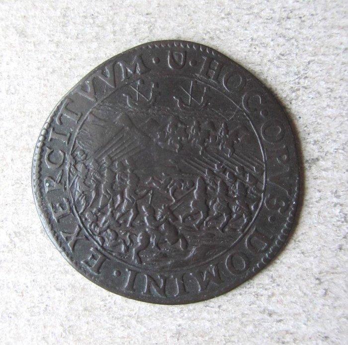 Nederland, Utrecht Jeton Slag bij Nieuwpoort 1600 (Zonder, Postzegels en Munten, Munten | Nederland