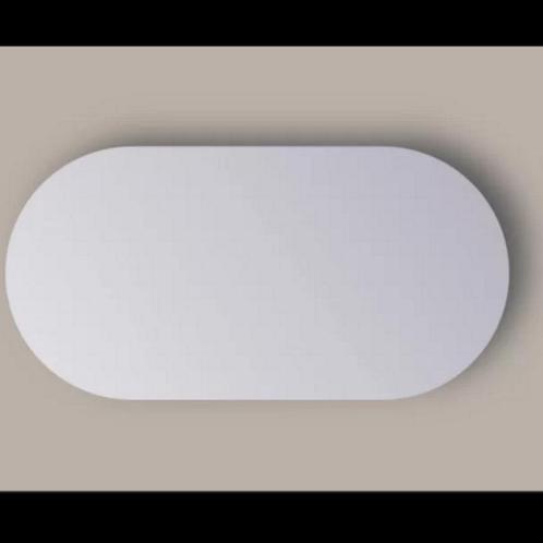 Spiegel Sanicare Q-Mirrors 100x70 cm Ovaal/Rond Met Rondom, Doe-het-zelf en Verbouw, Sanitair, Ophalen of Verzenden
