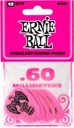 Ernie Ball 9179 Everlast plectrum 0.60 mm 12-pack, Ophalen of Verzenden, Nieuw, Akoestische gitaar